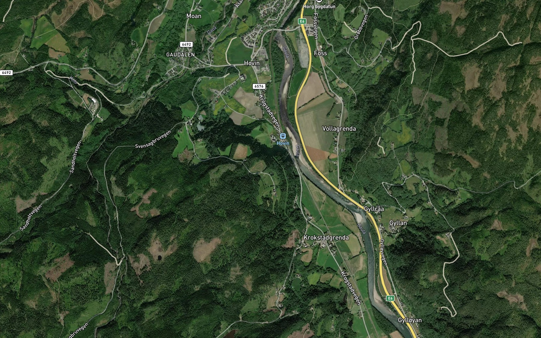 Satellite map of the Storkaribekken