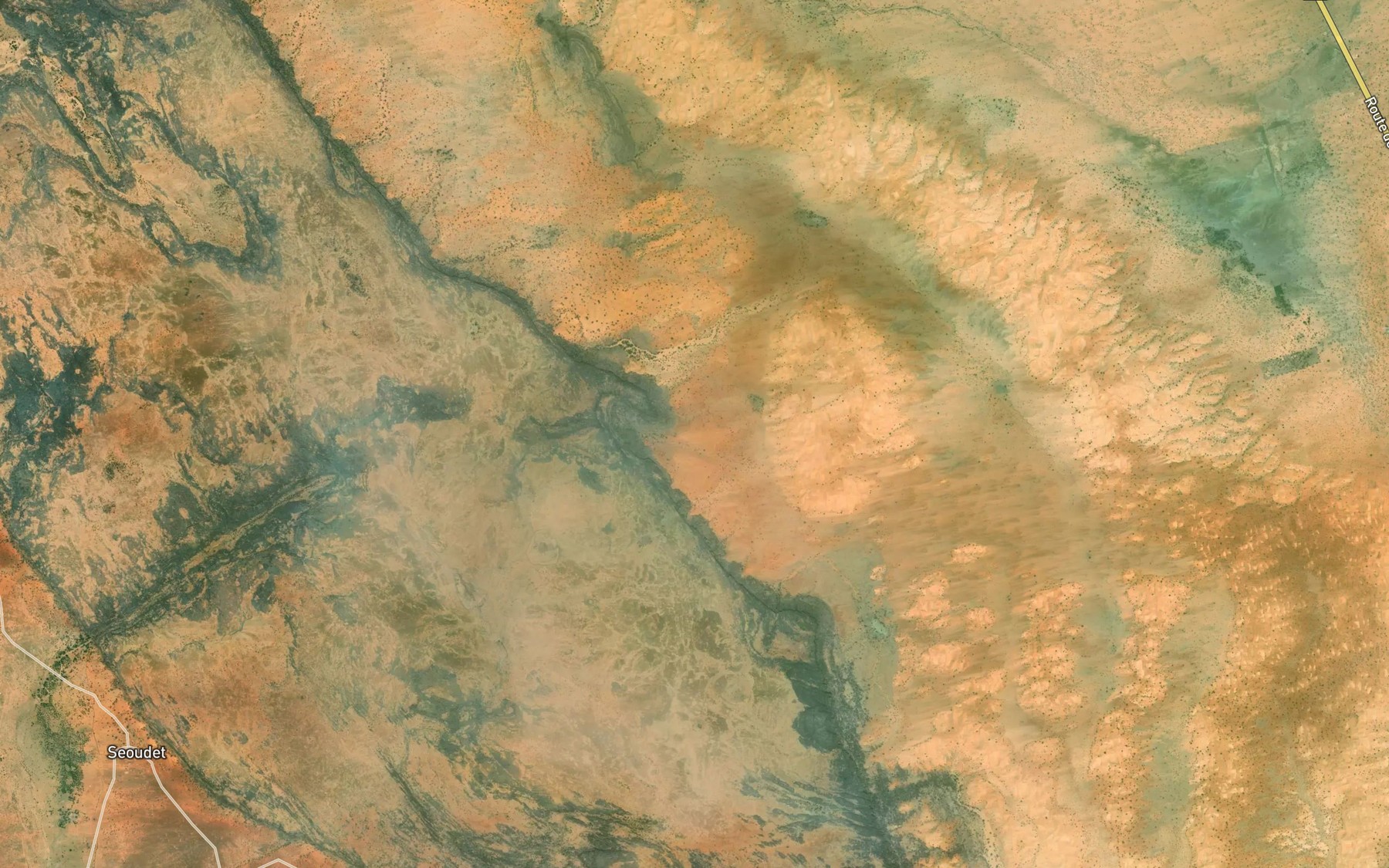 Satellite map of the `Aouinet ed Dagh