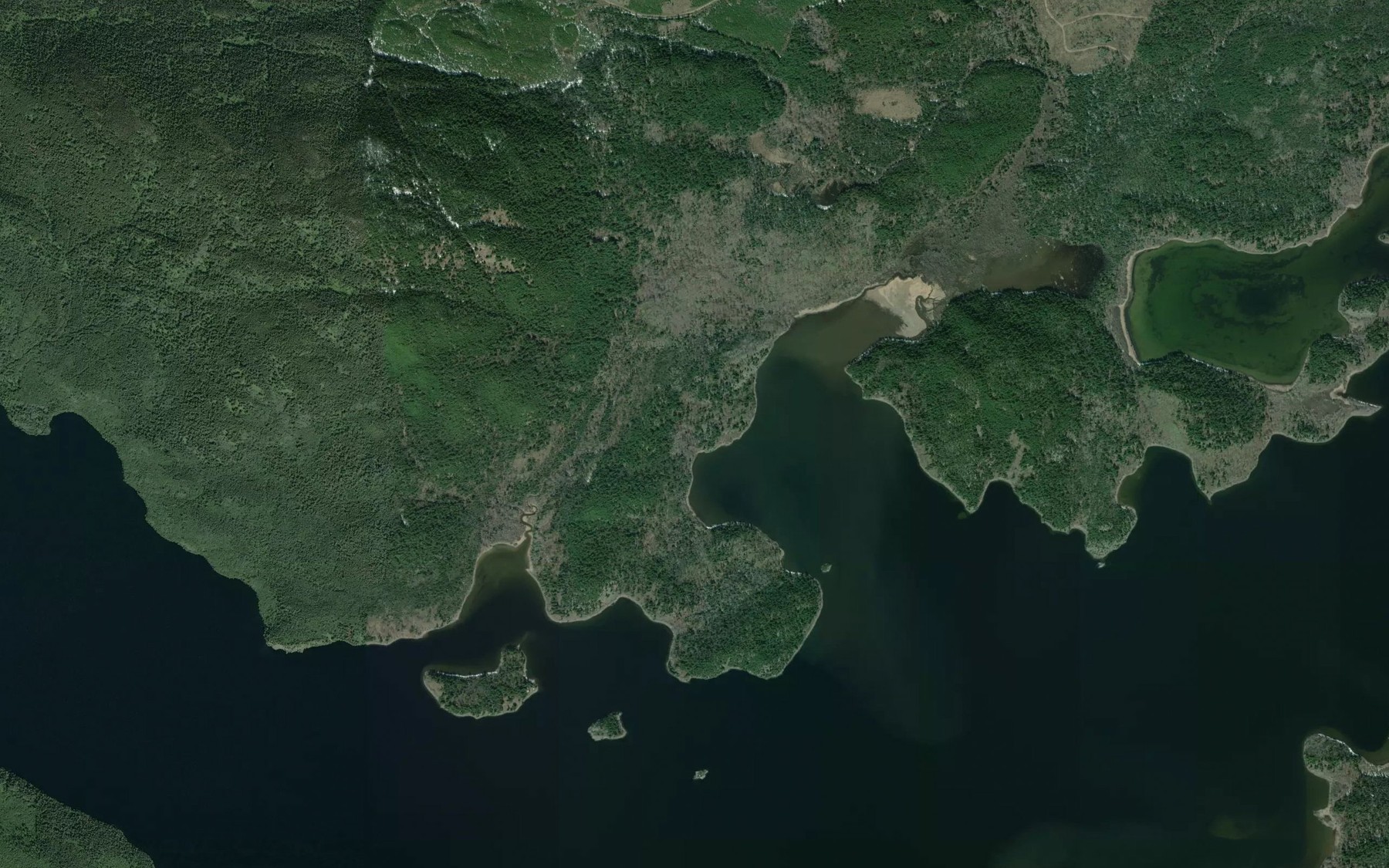 Satellite map of the Mud Bay