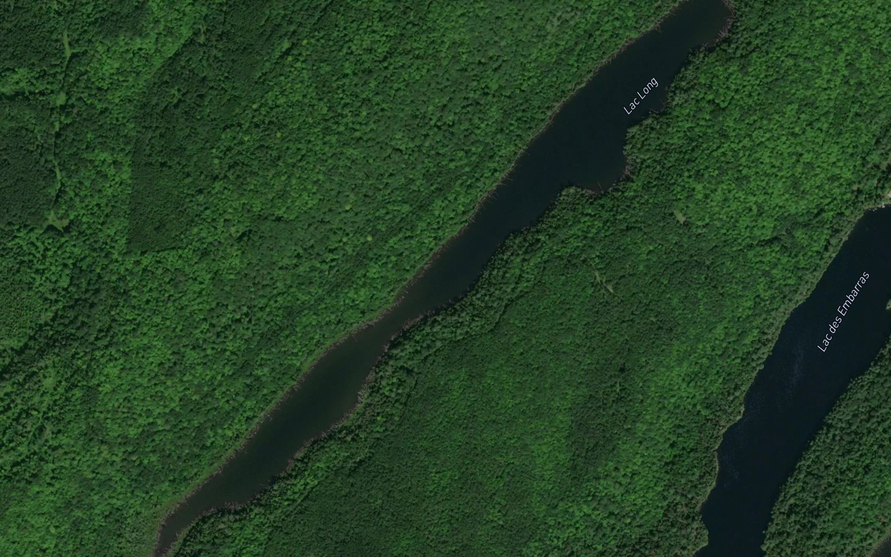 Satellite map of the Lac Long