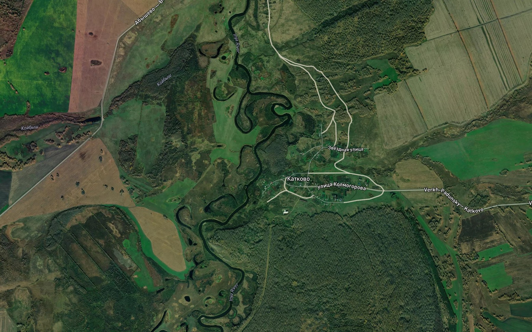 Satellite map of the Kyshlagon