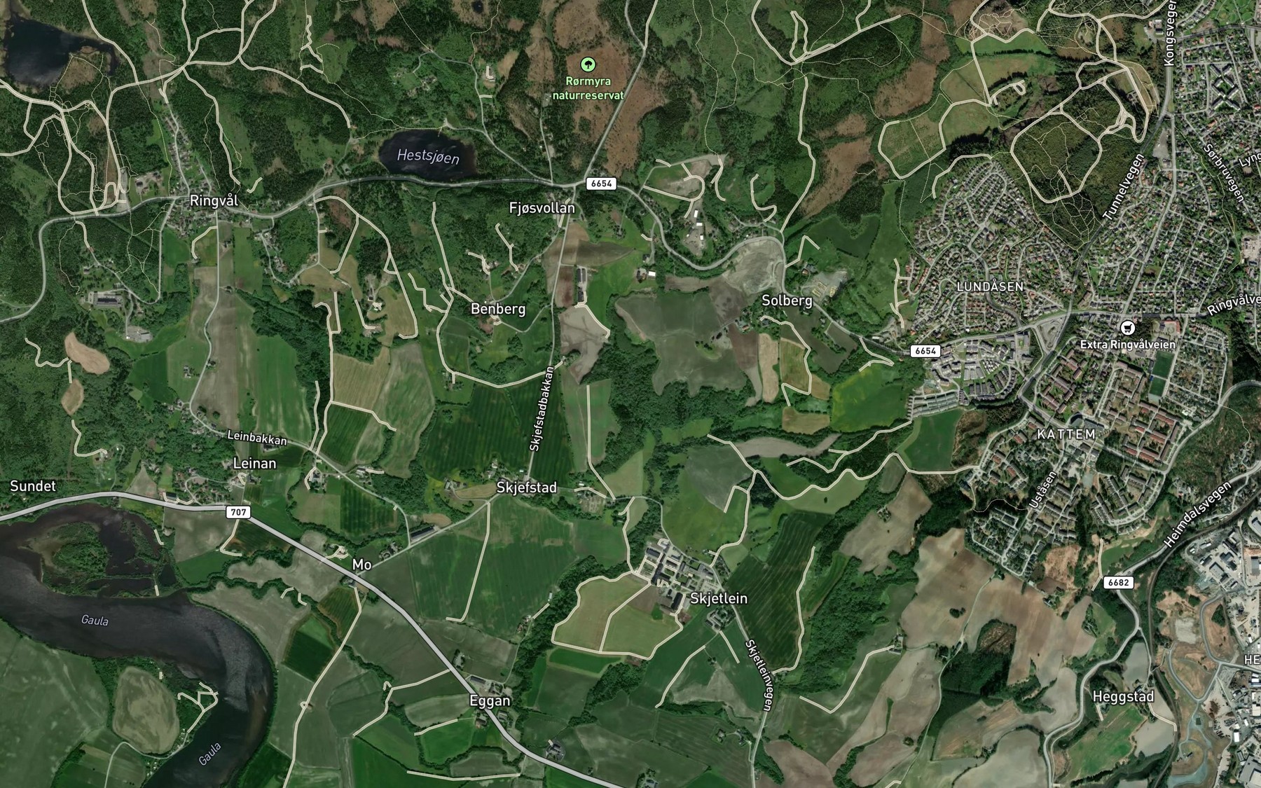 Satellite map of the Storbekken