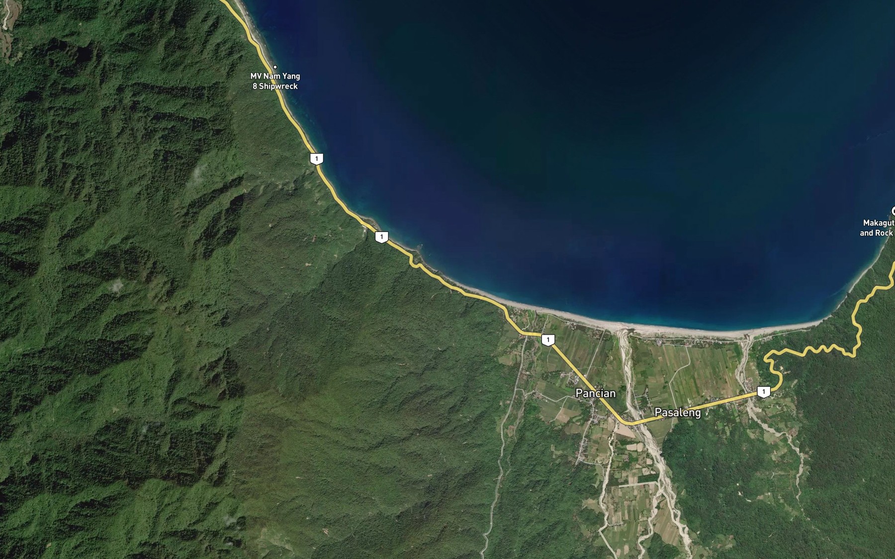 Satellite map of the Madardarat Creek