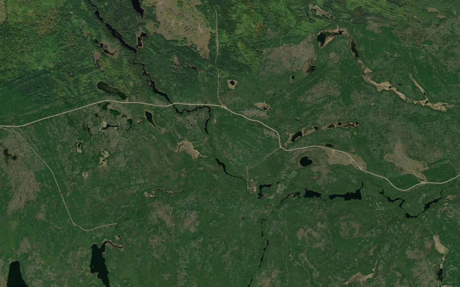 Satellite map of the Hicky Creek