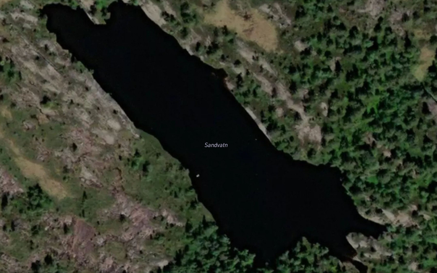 Satellite map of the Sandvatn
