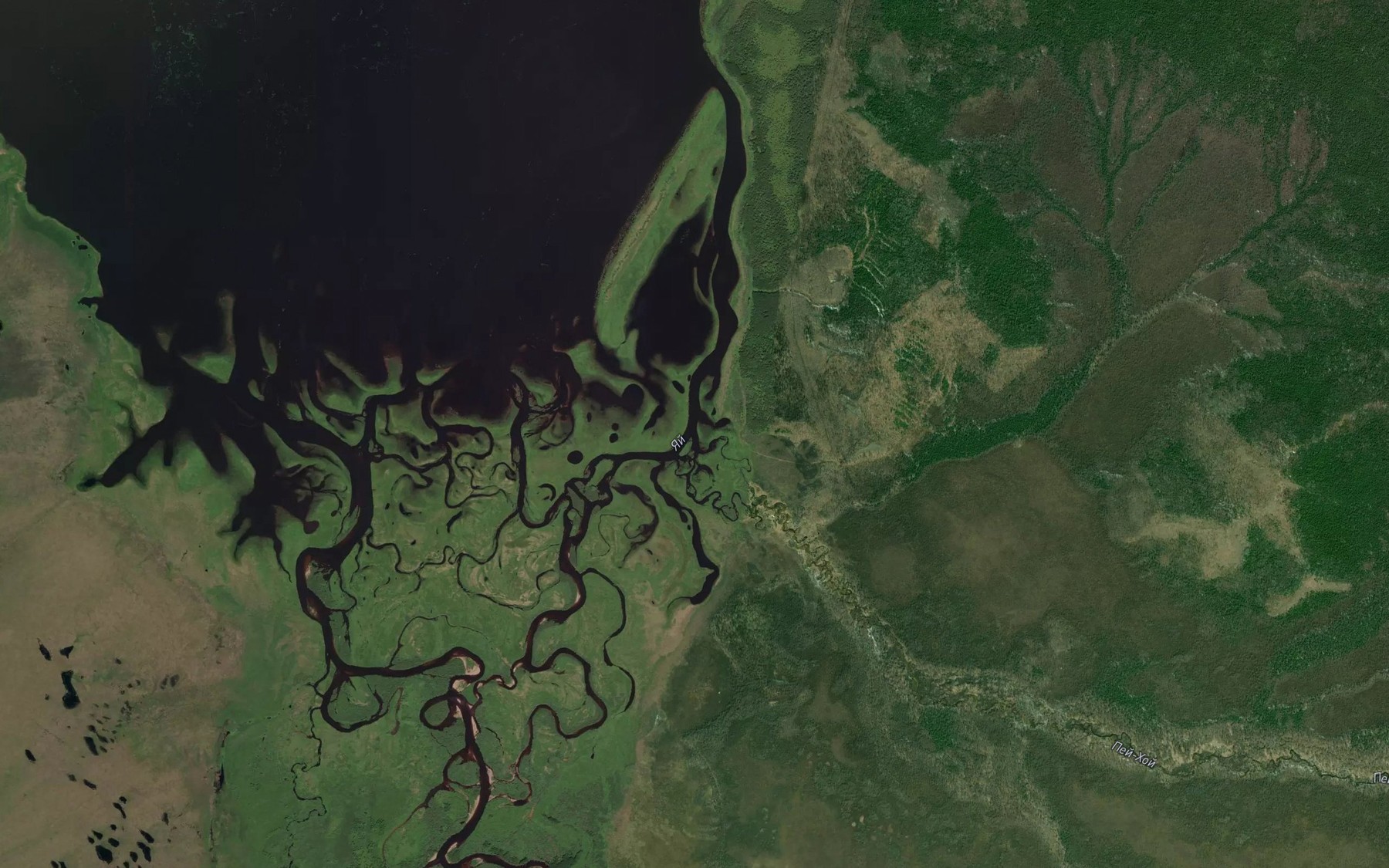 Satellite map of the Pey-Khoy