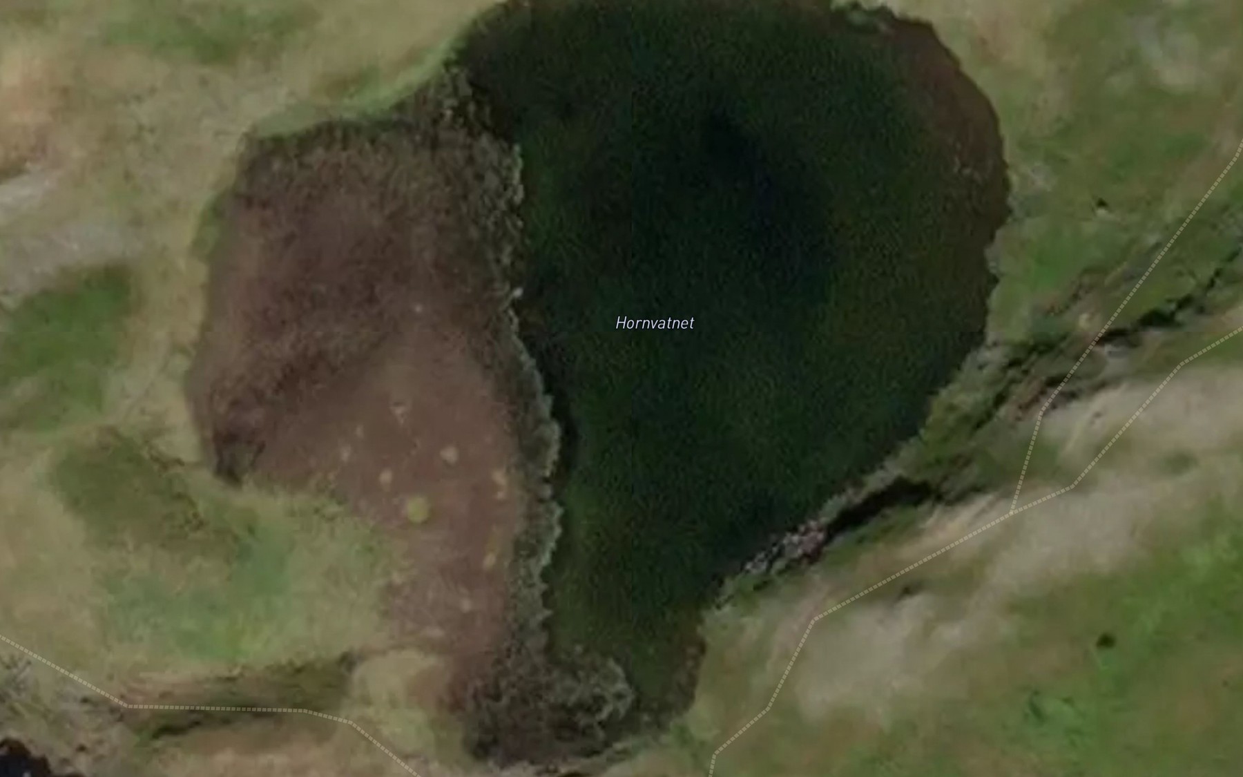 Satellite map of the Hornvatnet