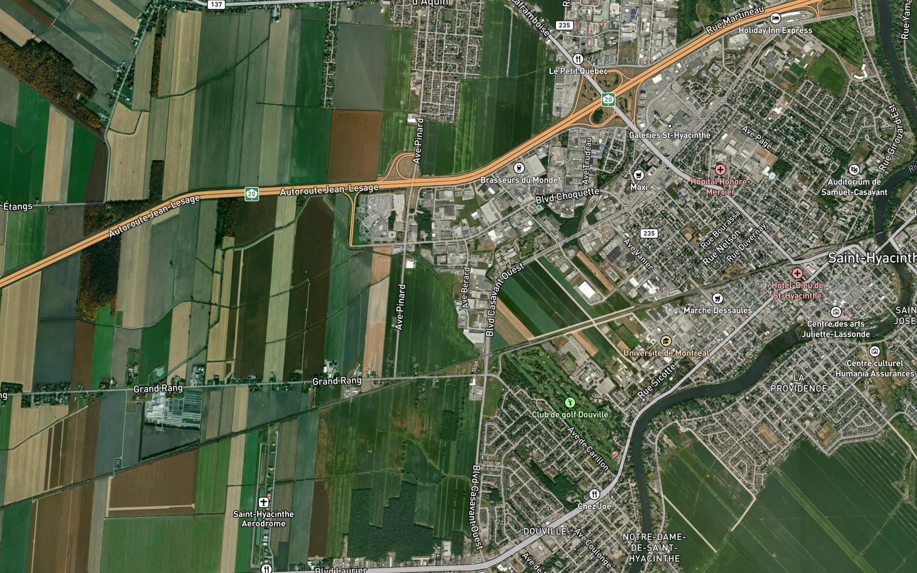 Satellite map of the Decharge Roma-Cote