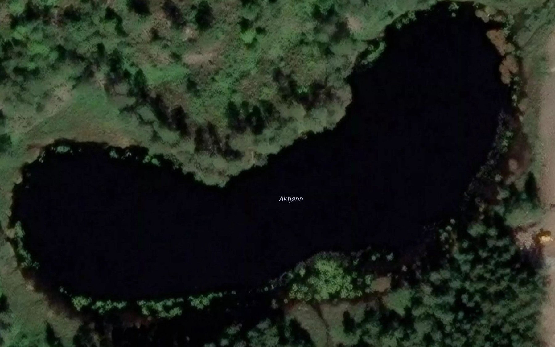 Satellite map of the Aktjorn
