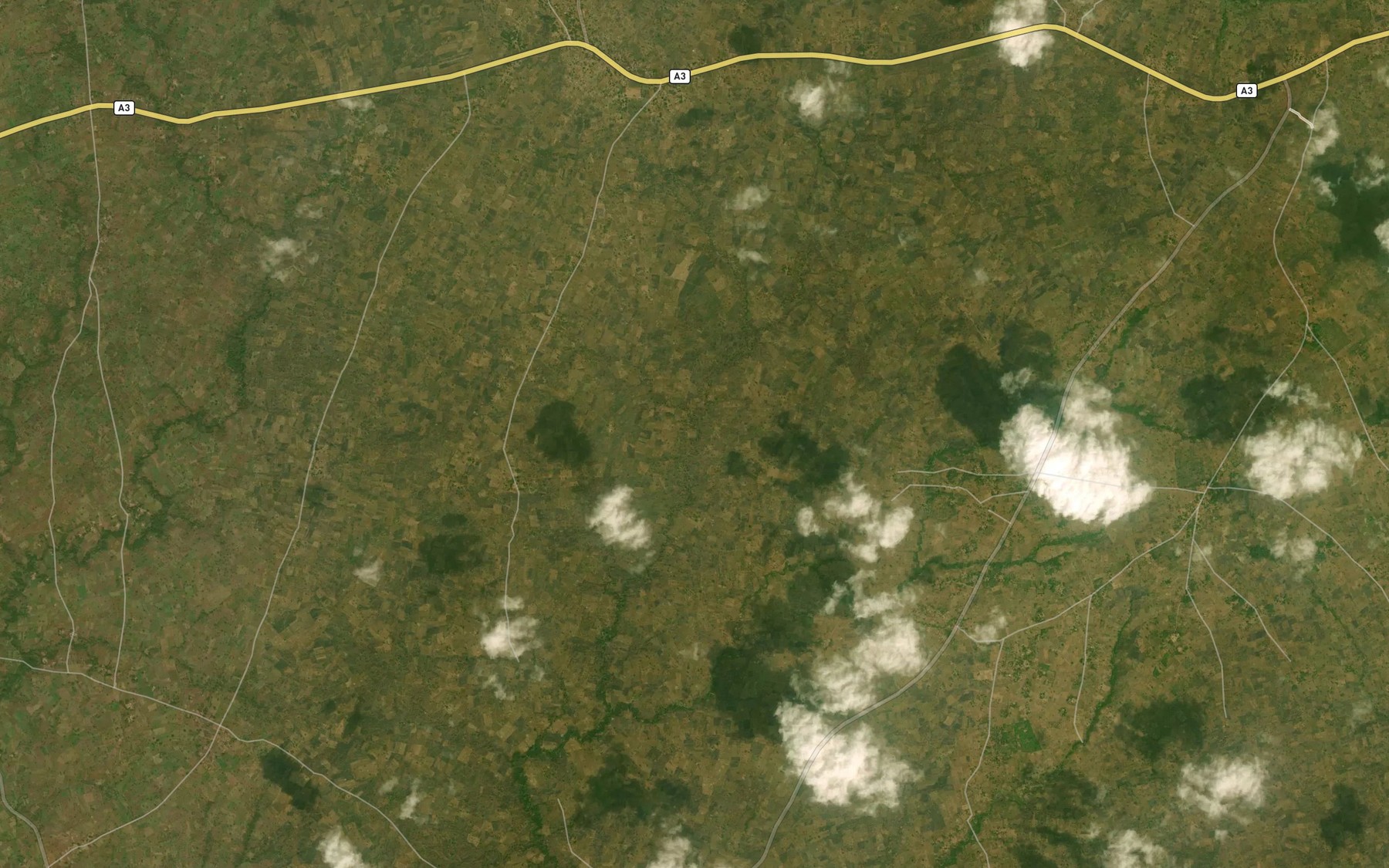 Satellite map of the Akoko