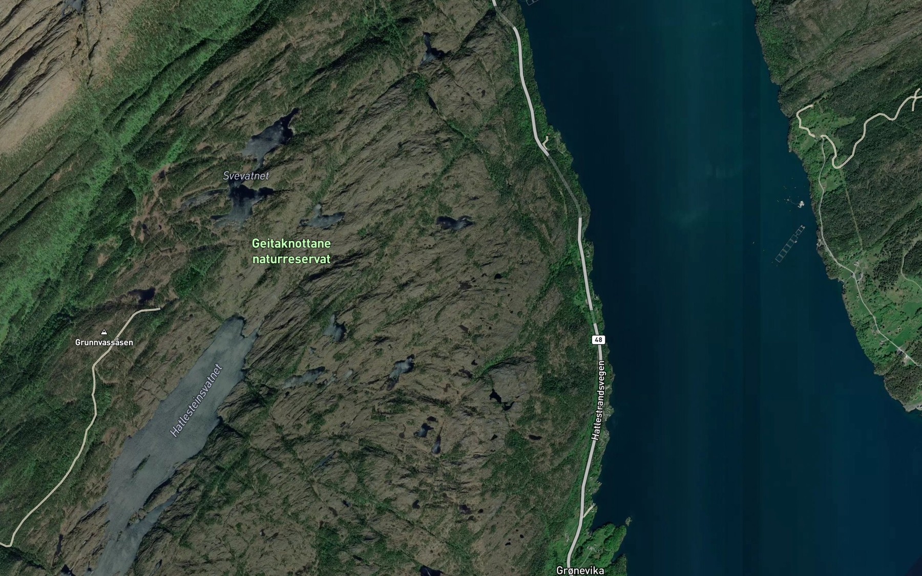 Satellite map of the Torvtjorna