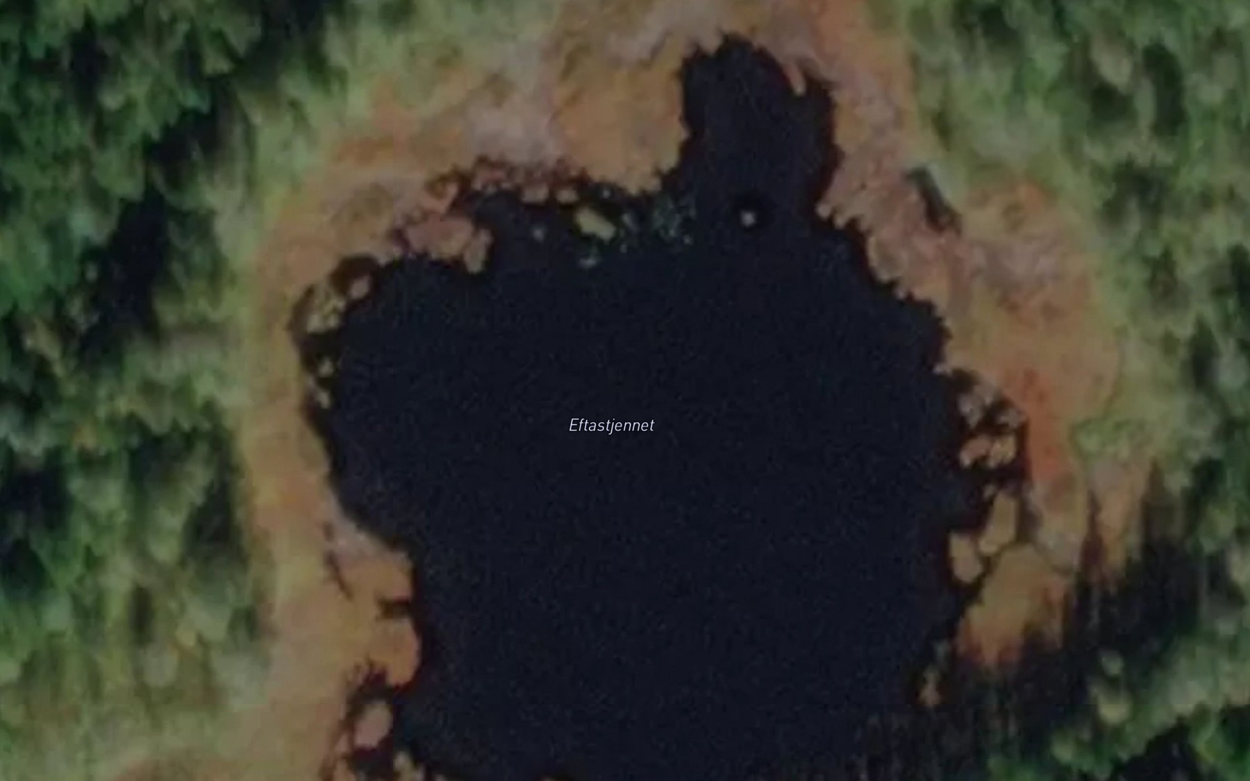 Satellite map of the Eftastjennet