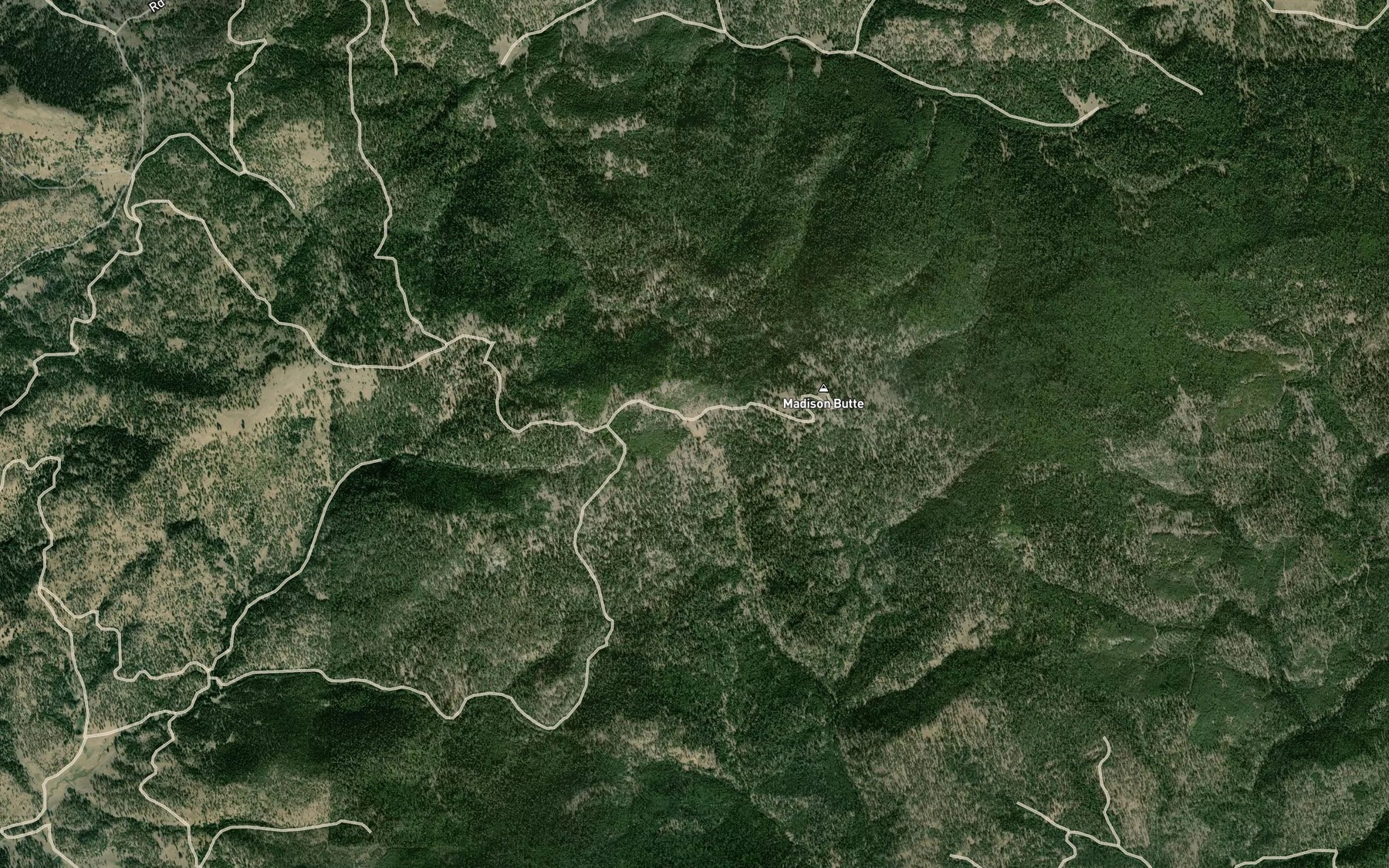 Satellite map of the Bottle Spring