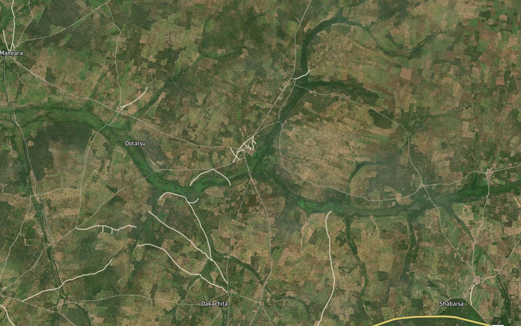 Satellite map of the River Ewan