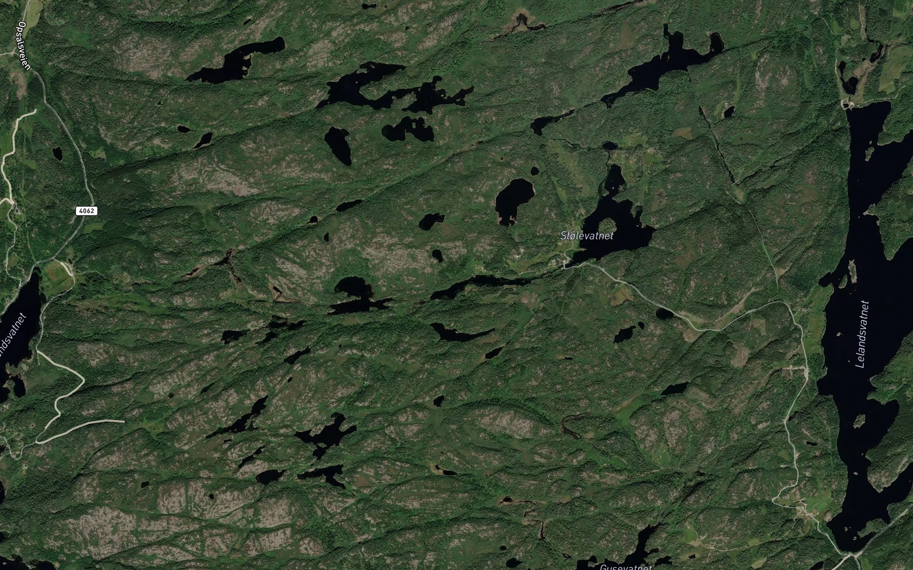 Satellite map of the Langevatnet