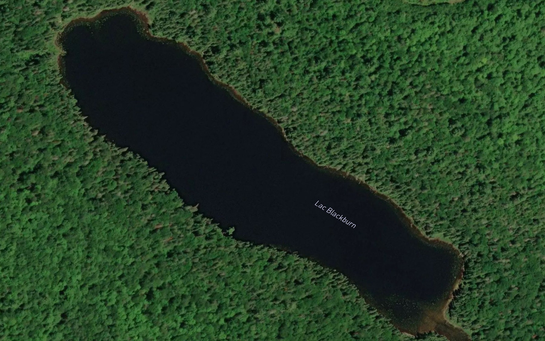 Satellite map of the Lac Blackburn