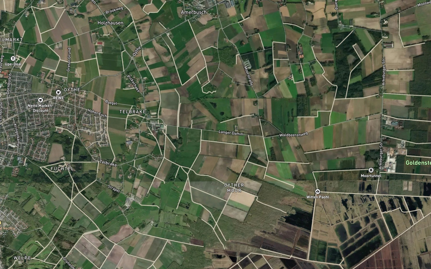 Satellite map of the Muhlenbach