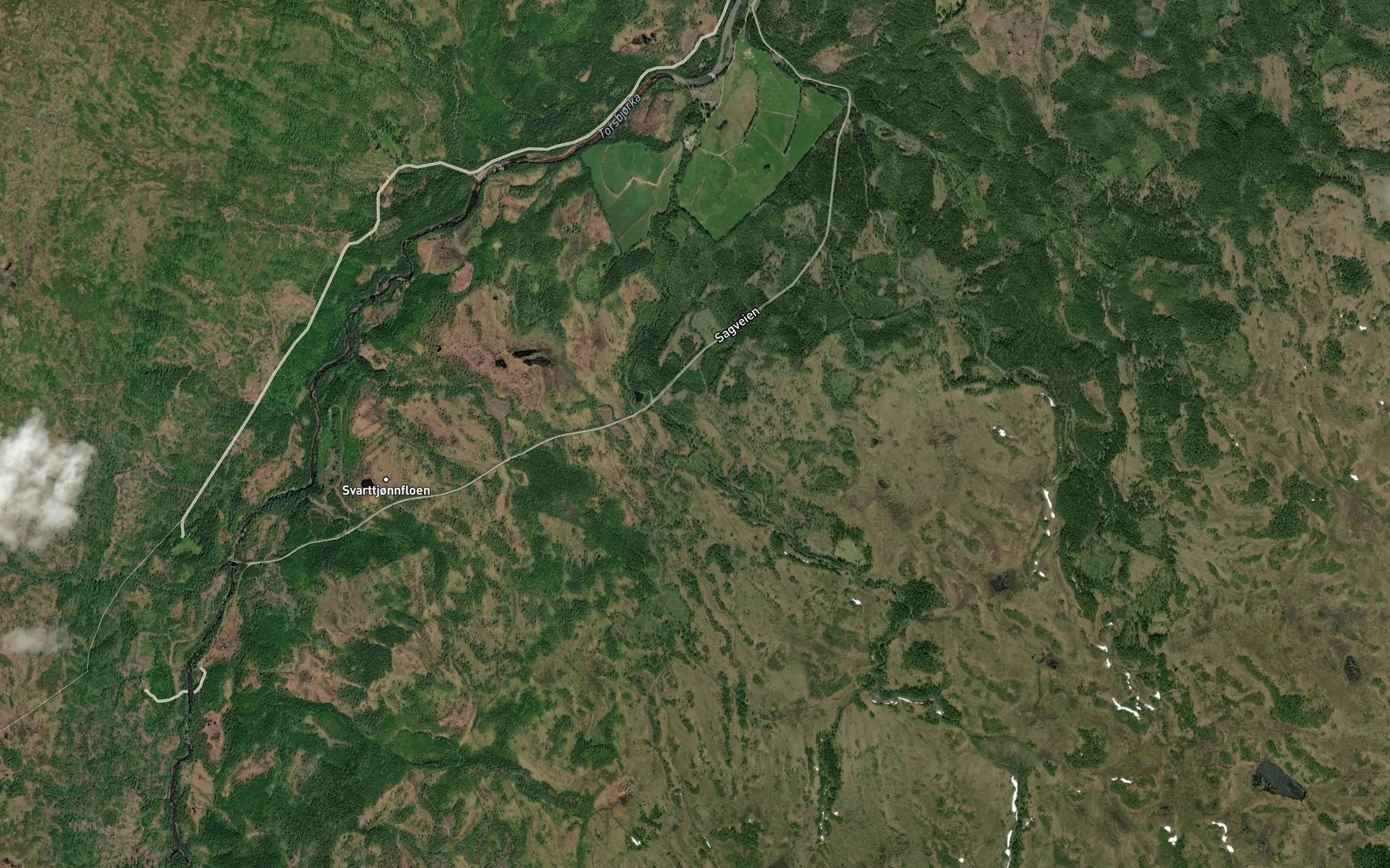 Satellite map of the Bjorkoybekken