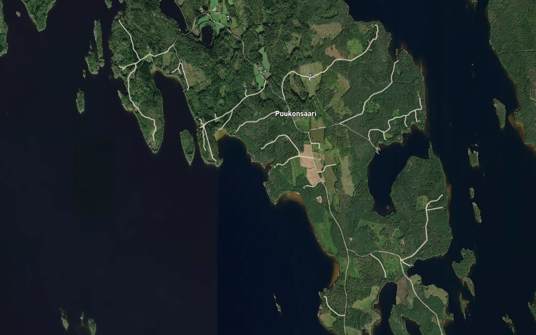 Satellite map of the Papinhaudanlahti