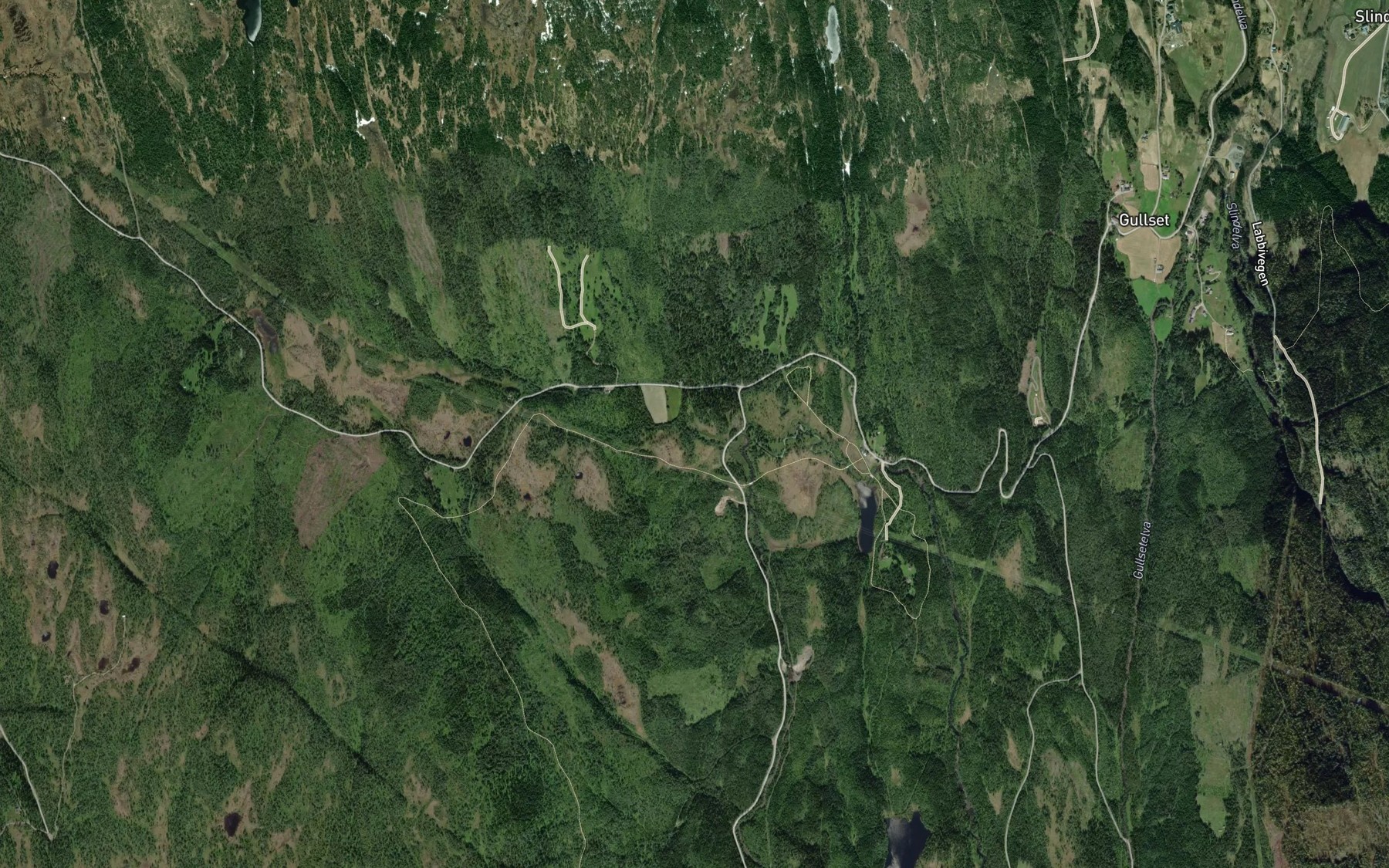 Satellite map of the Krokatbekken