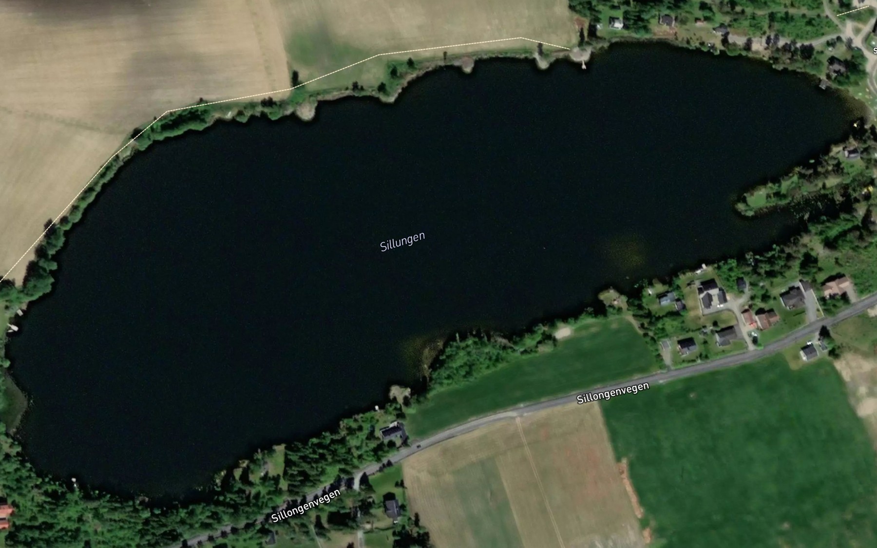 Satellite map of the Sillungen