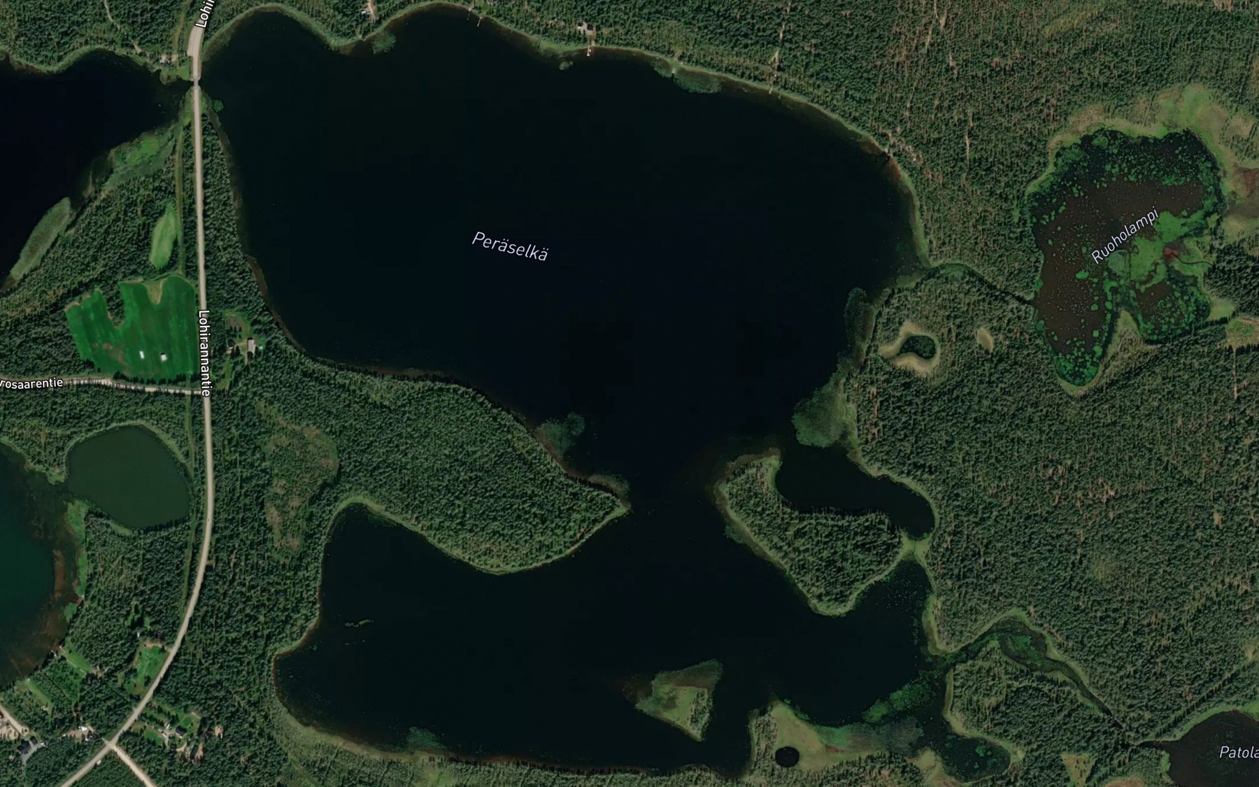 Satellite map of the Peraselka