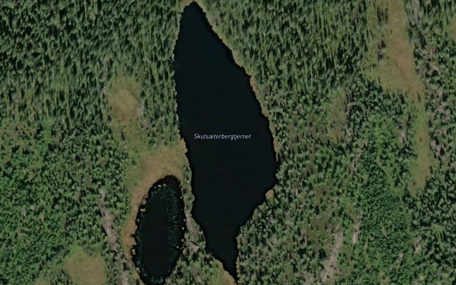 Satellite map of the Skutsaeterbergetjenn