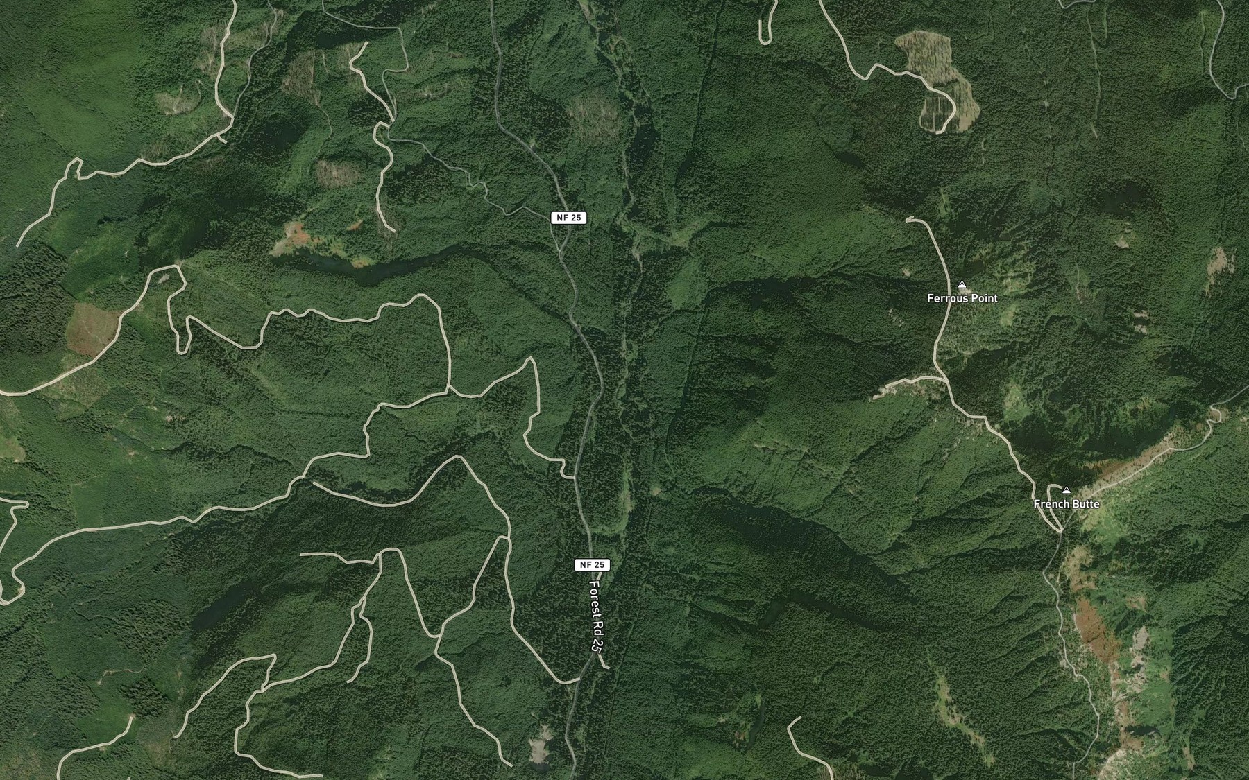 Satellite map of the Cato Creek