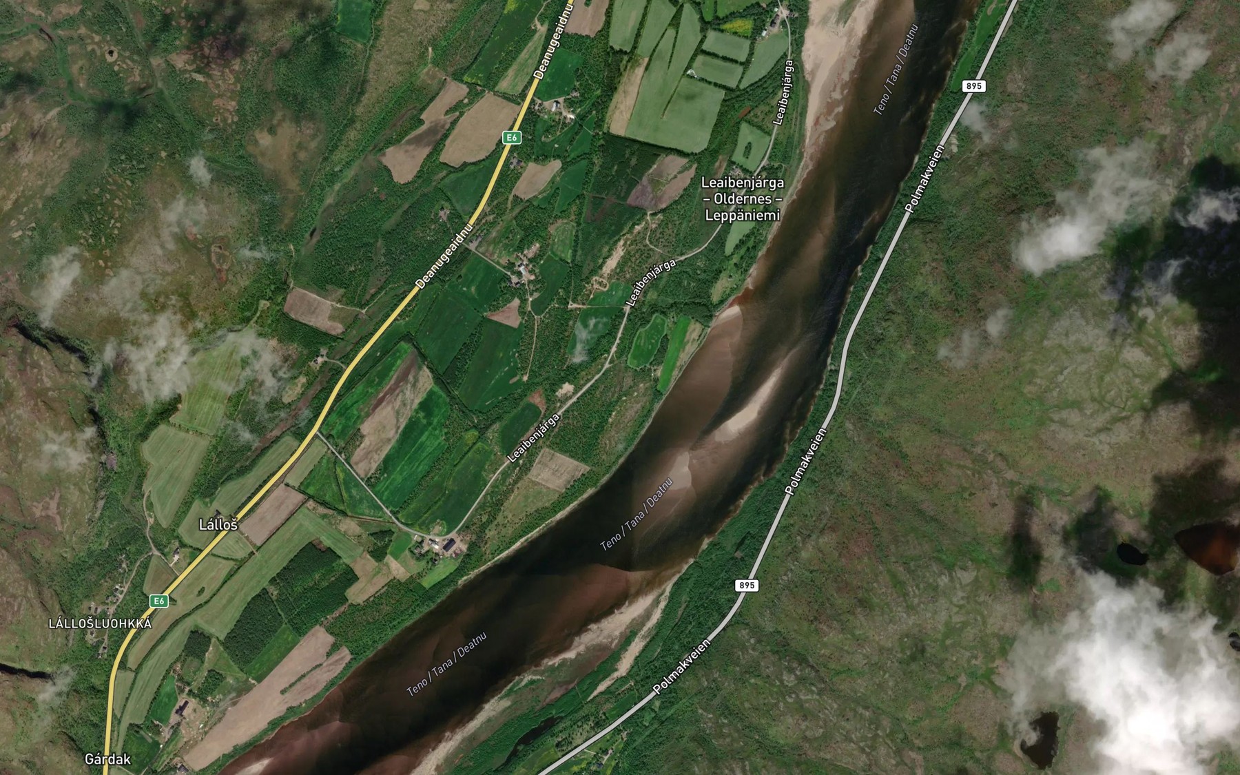 Satellite map of the Divgaladdot