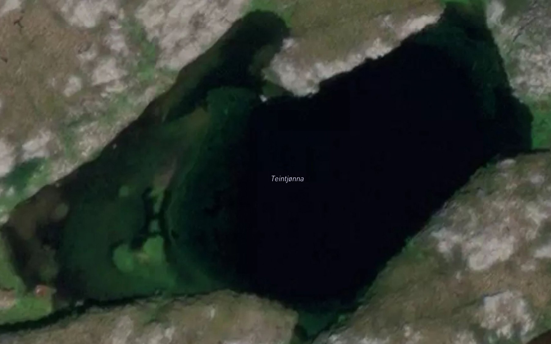 Satellite map of the Teintjorna