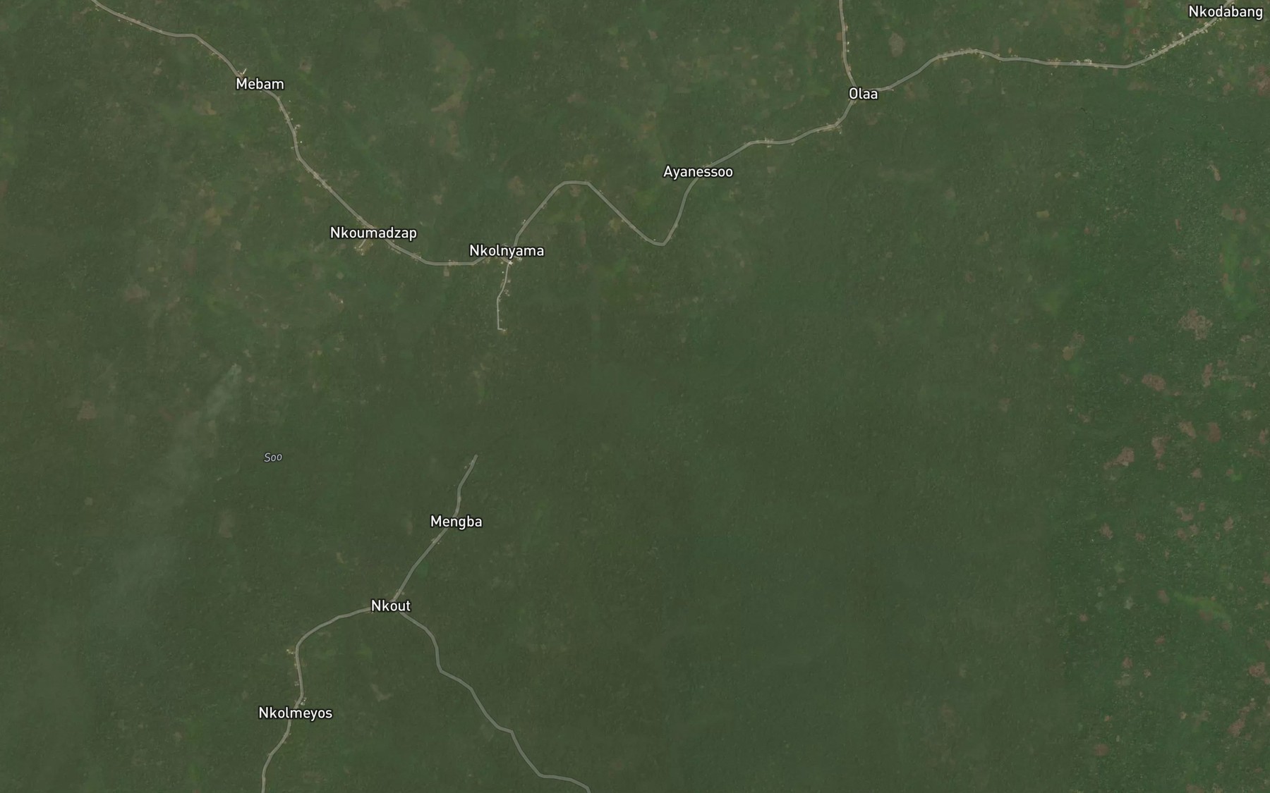 Satellite map of the Akoa