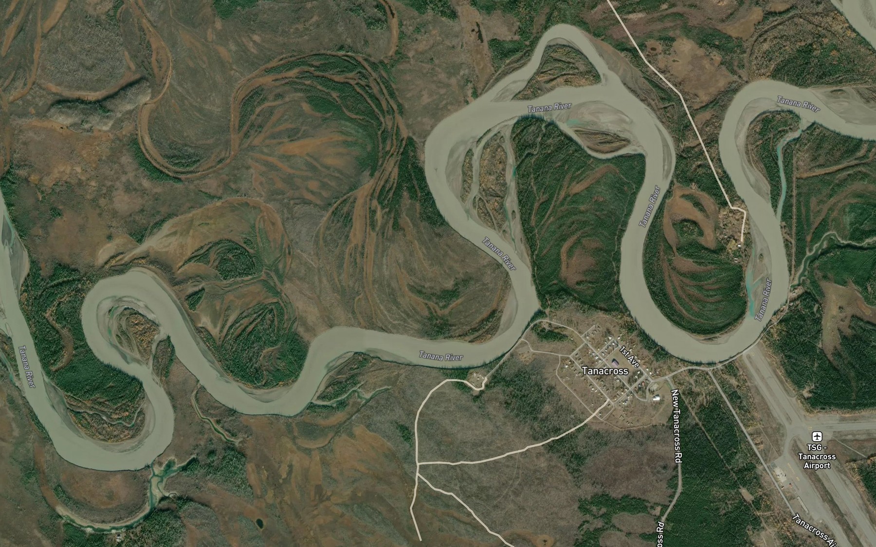 Satellite map of the Moon Lake