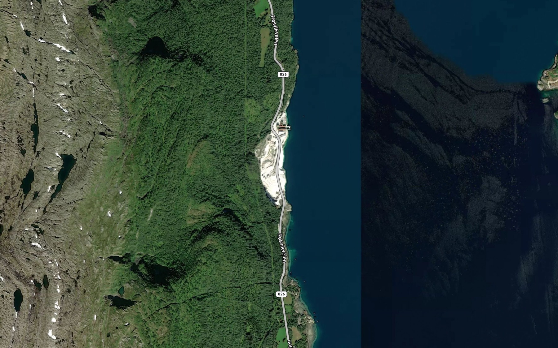 Satellite map of the Lappvika