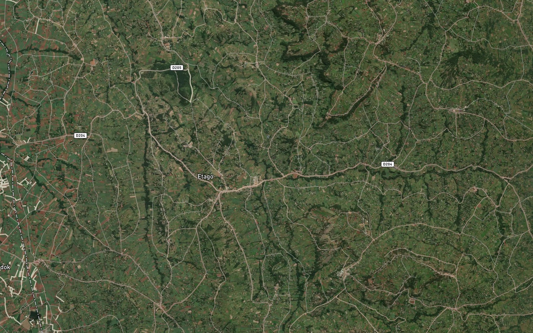 Satellite map of the Umbati