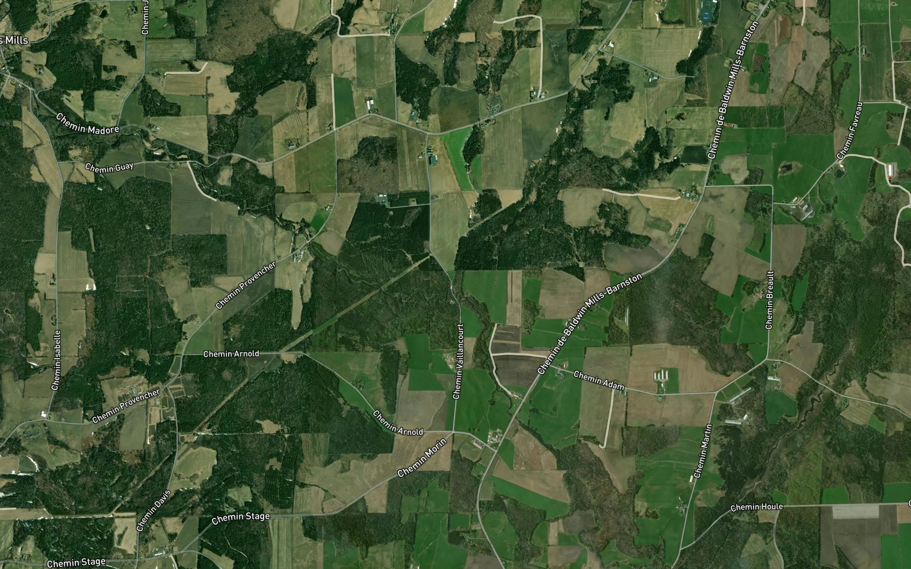 Satellite map of the Decharge du Lac Lyster