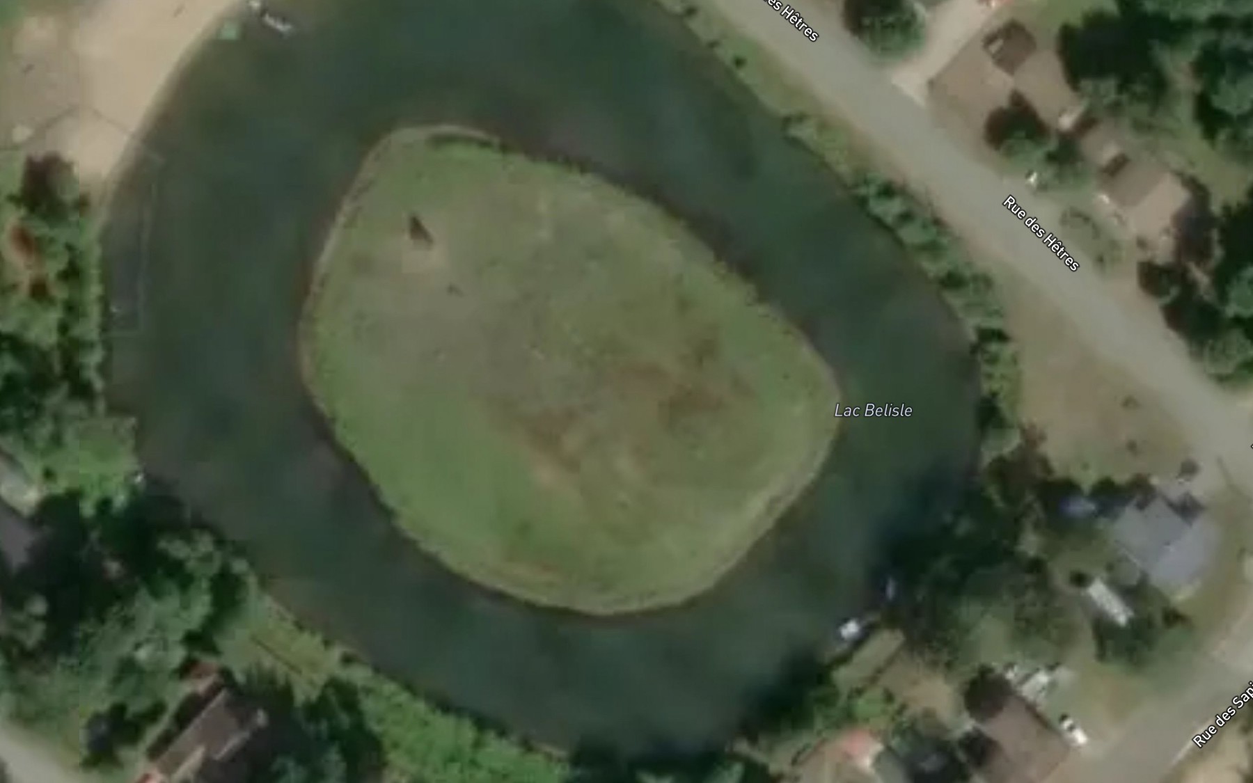 Satellite map of the Lac Belisle