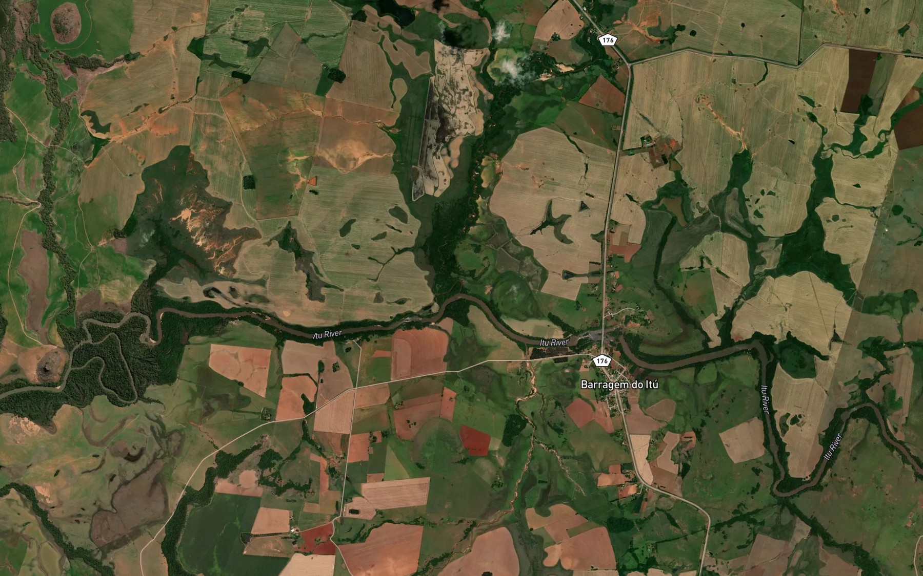 Satellite map of the Arroio Puita