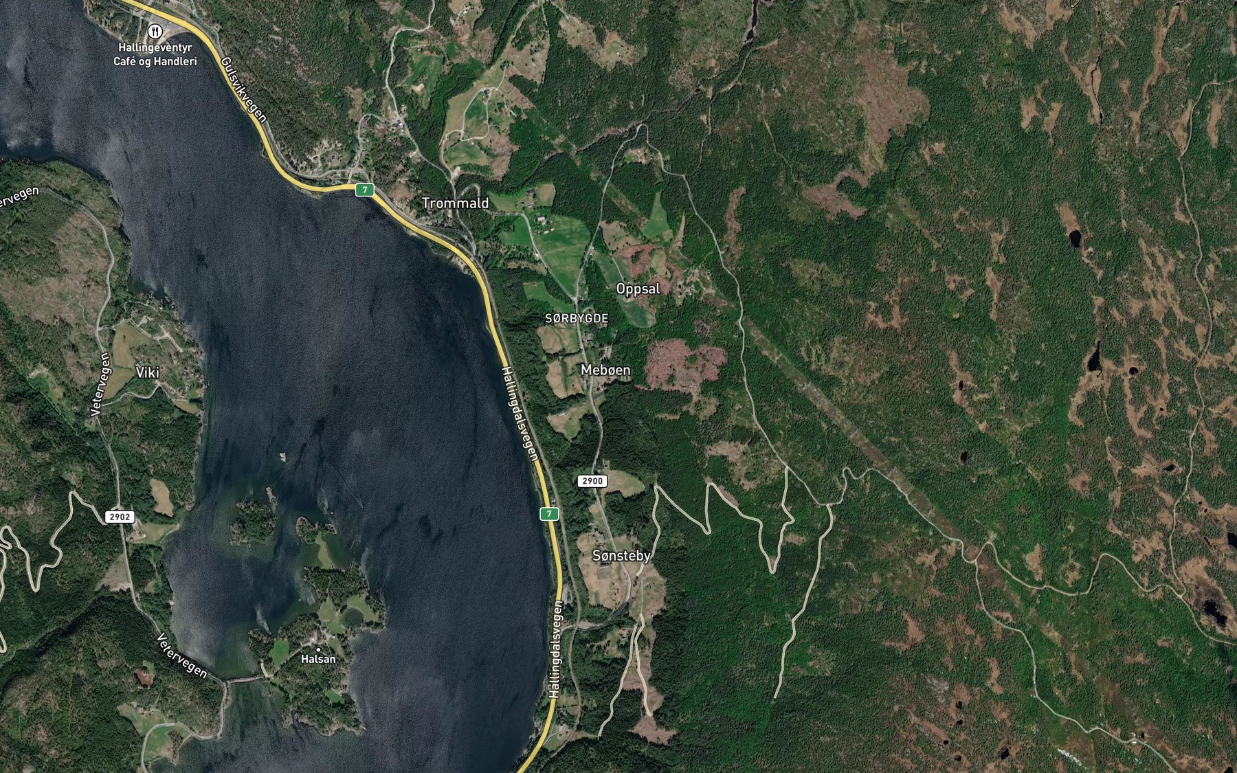 Satellite map of the Megardsbekken