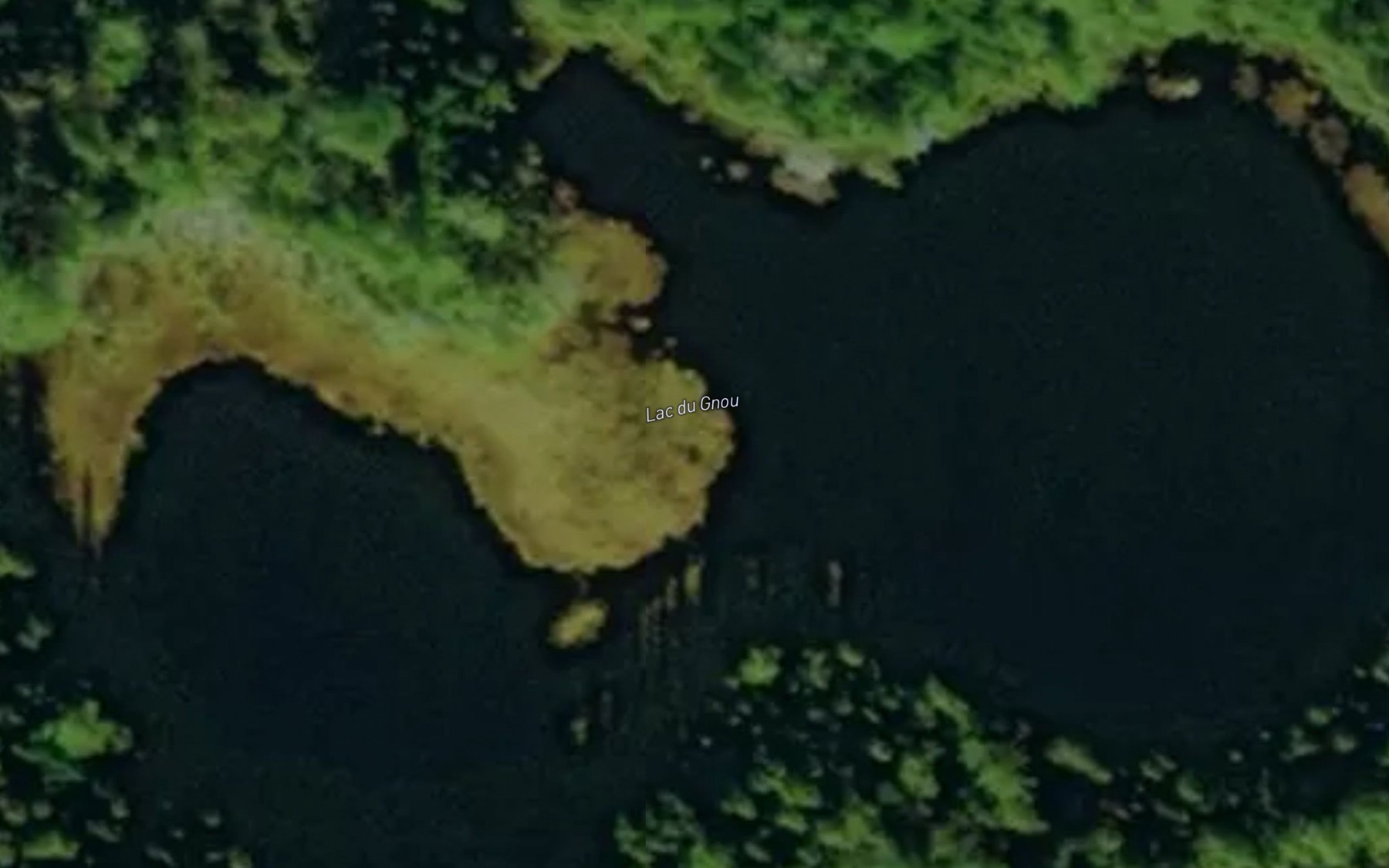 Satellite map of the Lac du Gnou