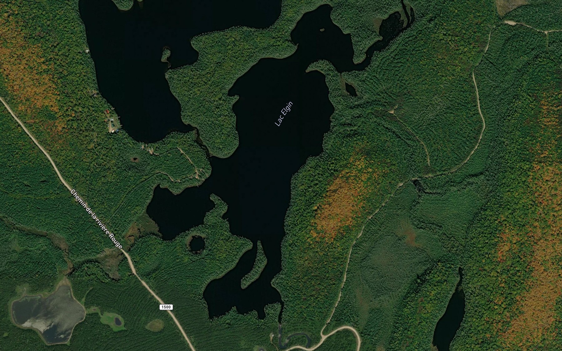 Satellite map of the Lac Elgin