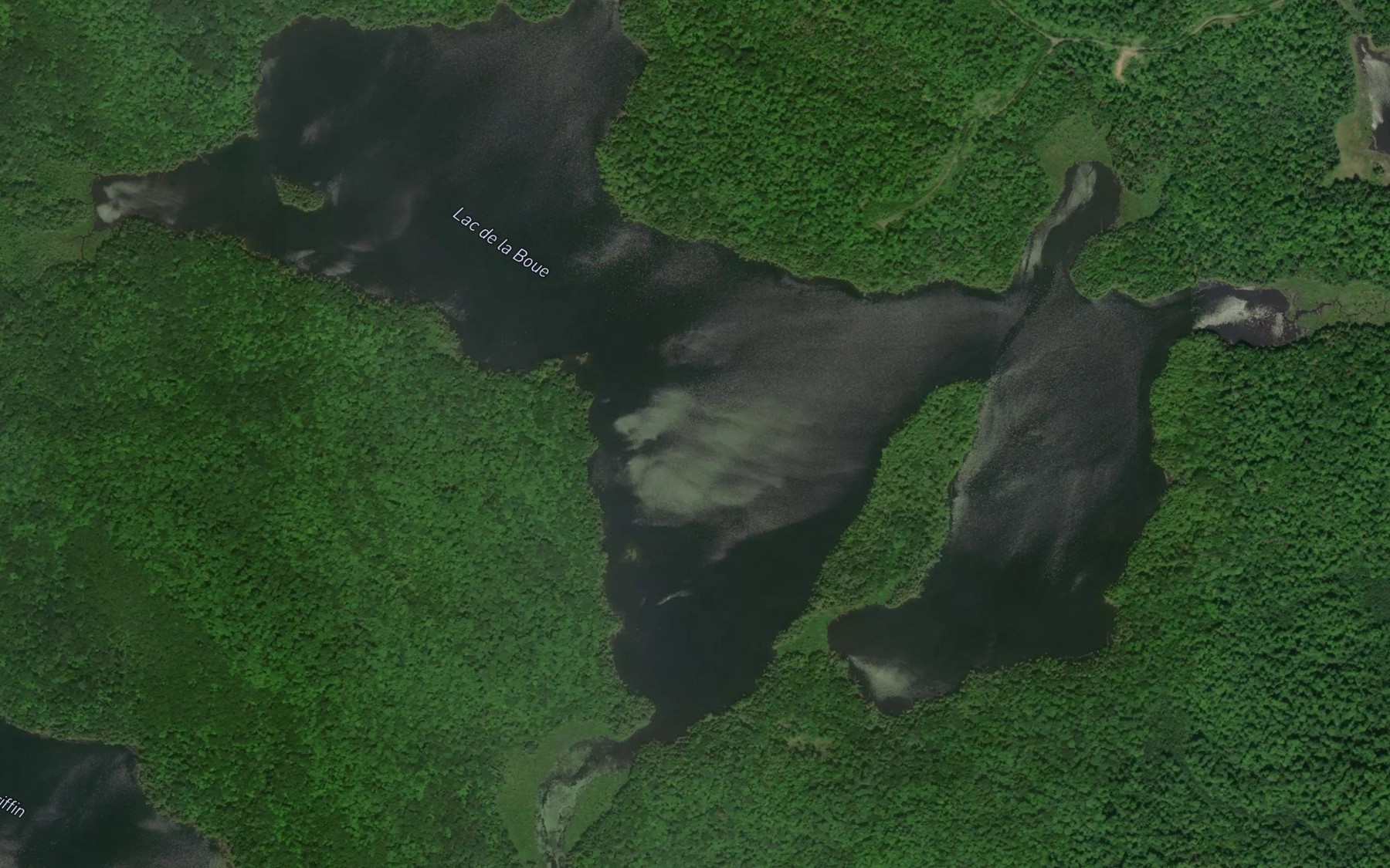 Satellite map of the Lac de la Boue