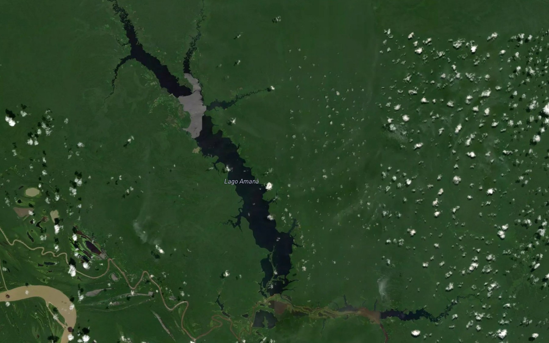 Satellite map of the Lago Amana