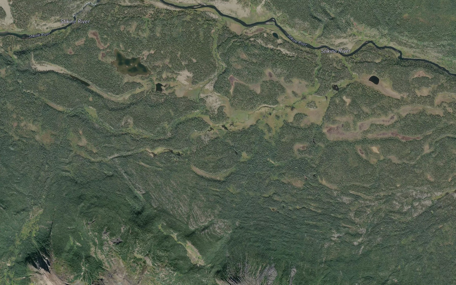 Satellite map of the Tango Creek