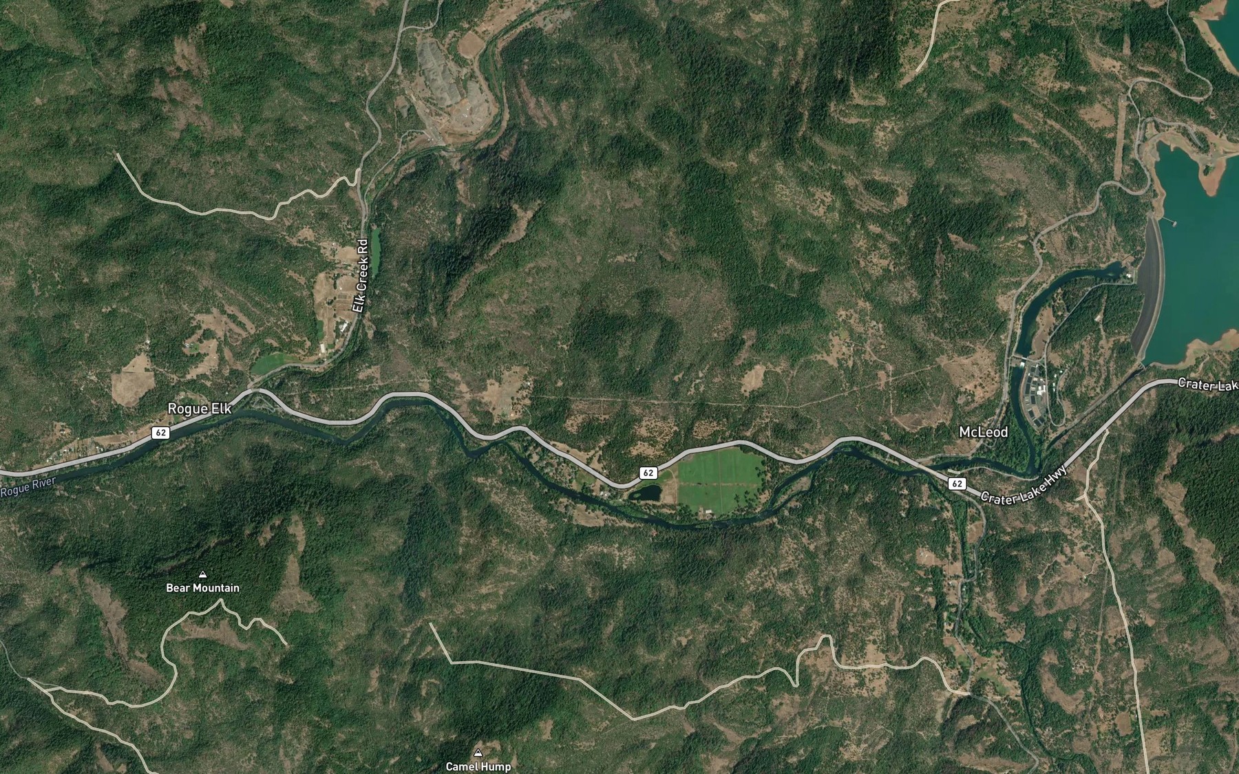 Satellite map of the Berrian Spring