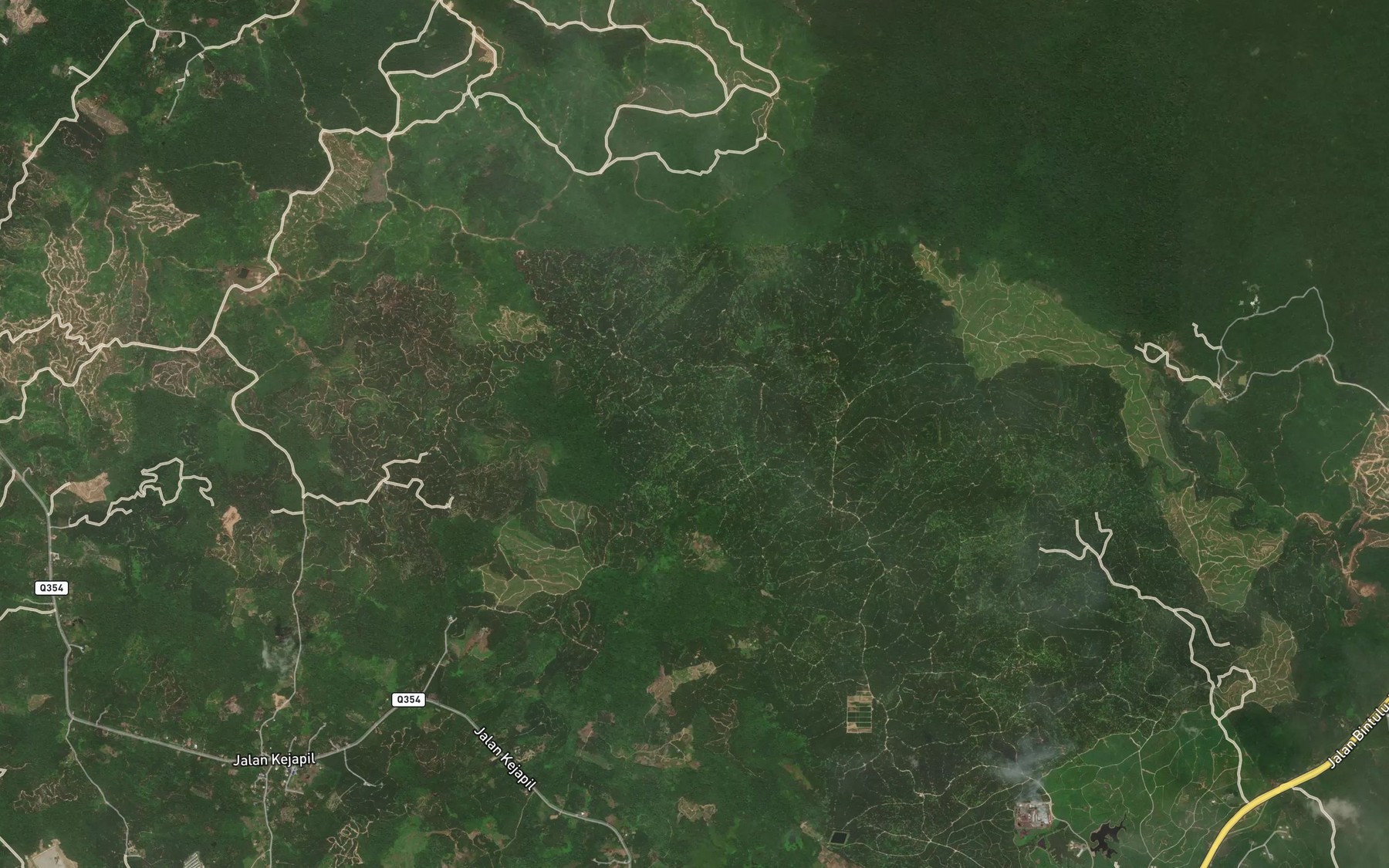 Satellite map of the Sungai Tanasau
