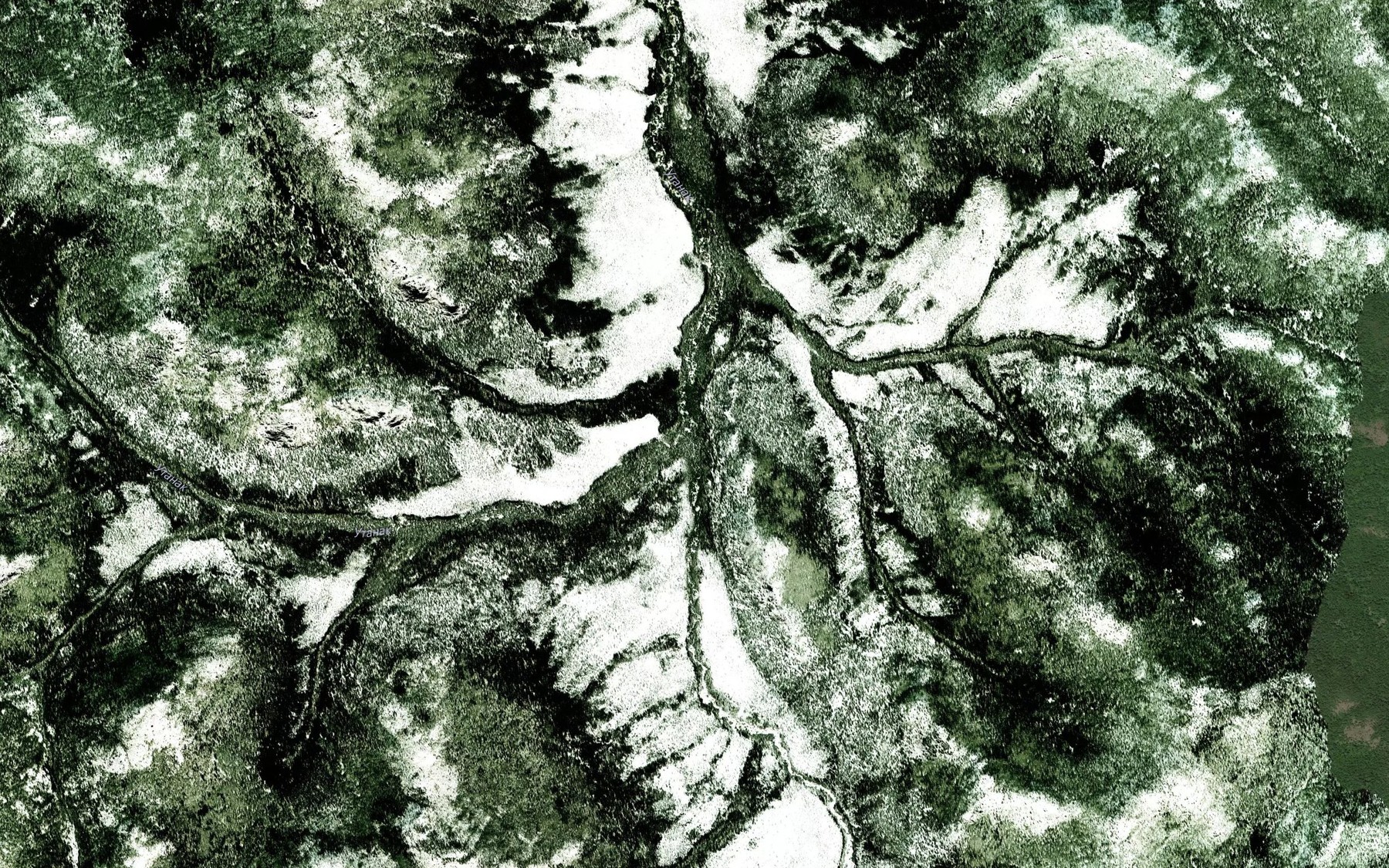 Satellite map of the Kerbukan