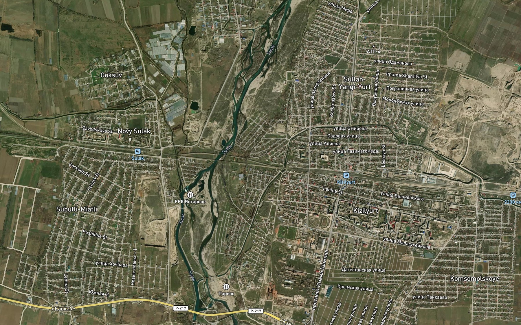 Satellite map of the Kanal Chagyrtataul
