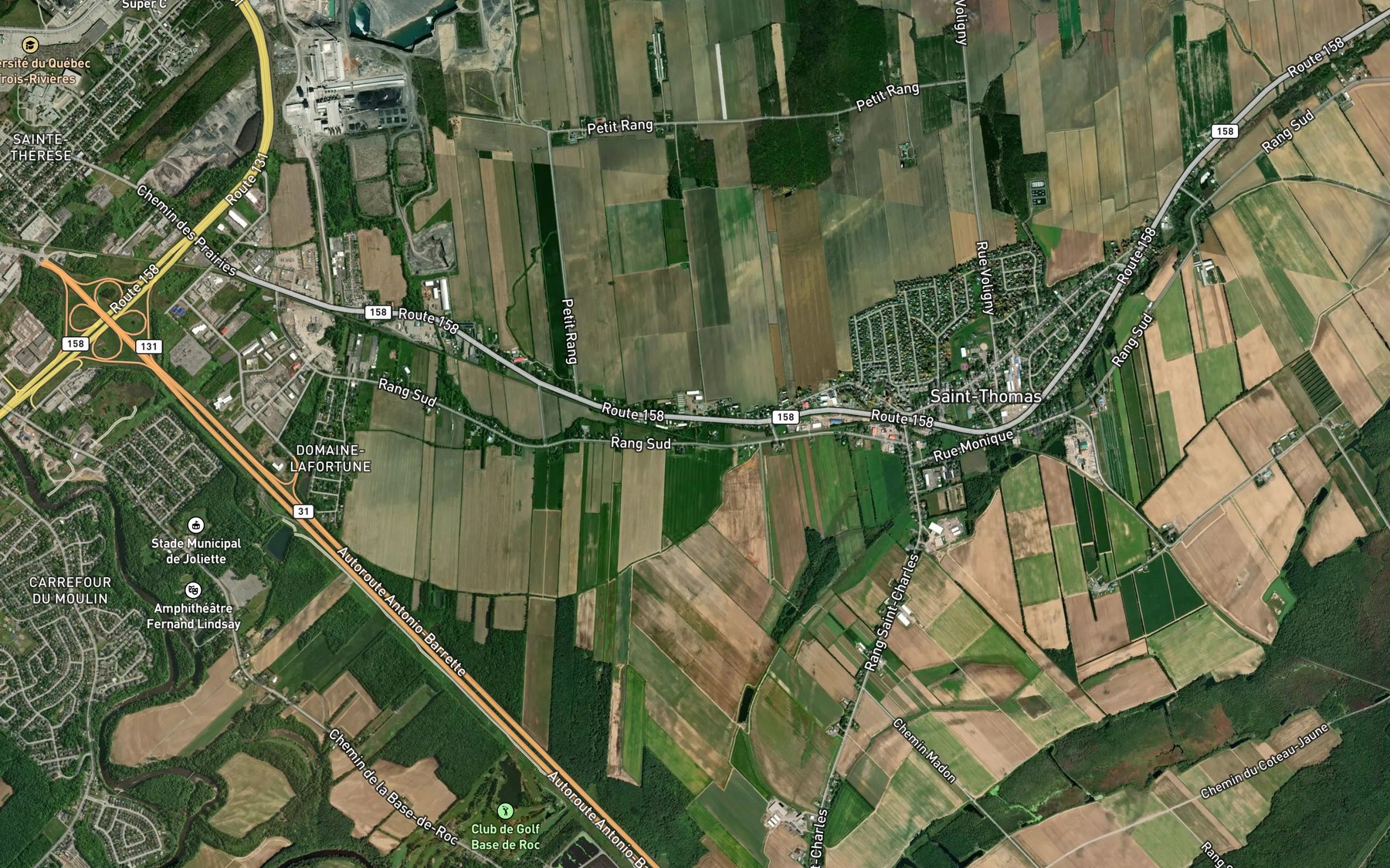 Satellite map of the Branche Olivier