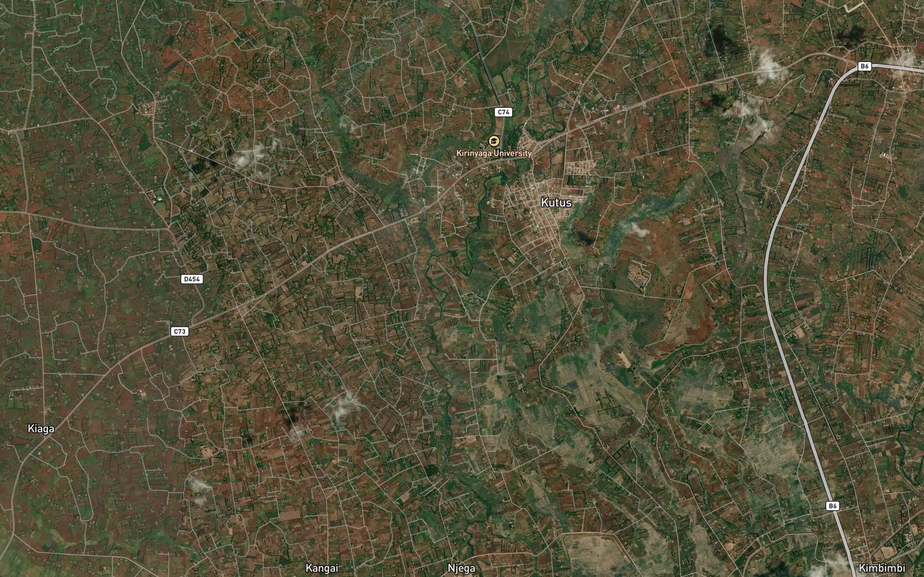 Satellite map of the Nyakimango