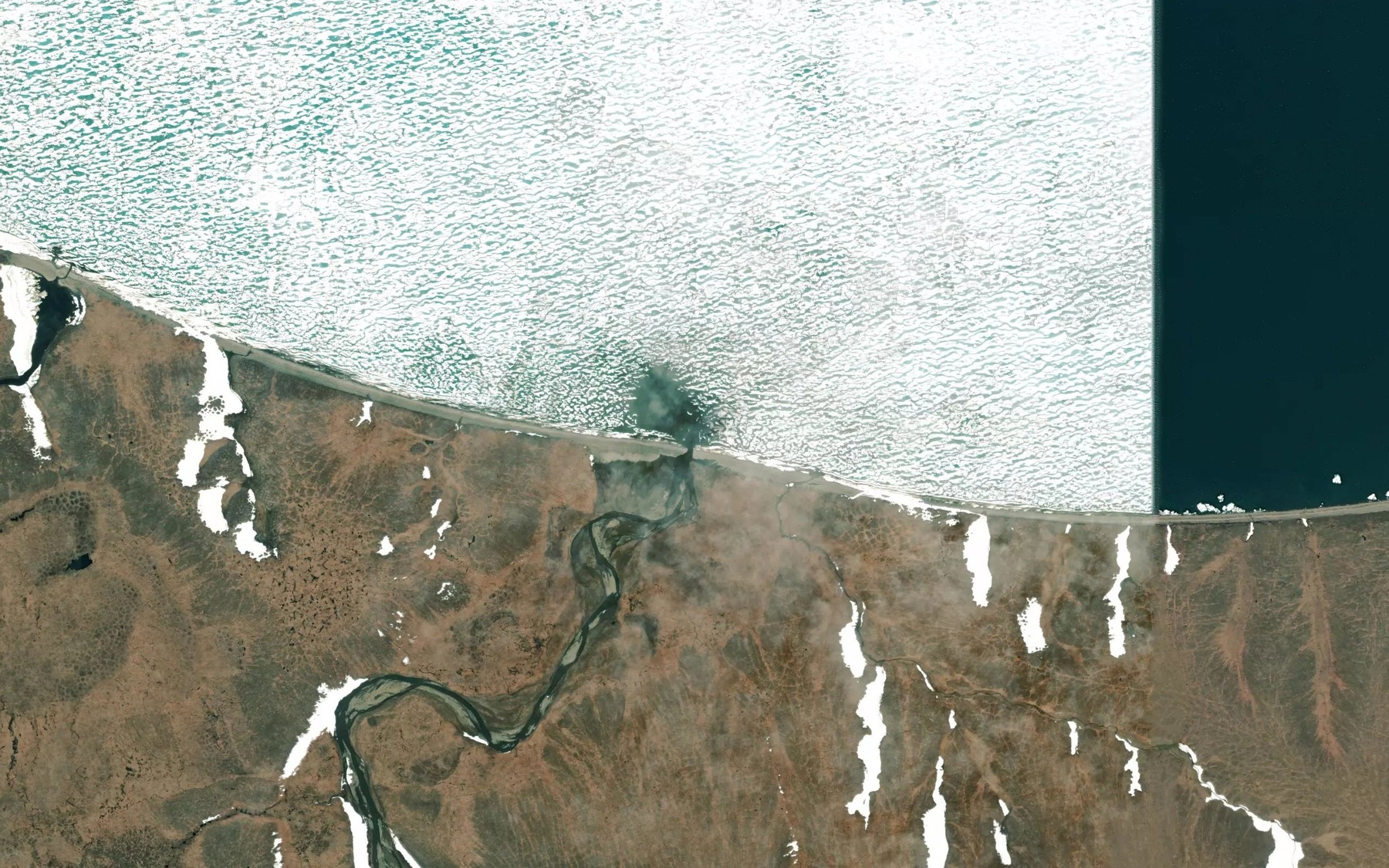 Satellite map of the Carter Creek